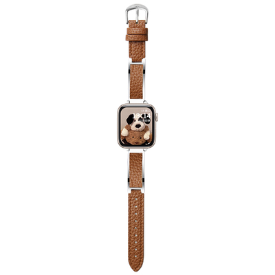 UHADA新款金属贴皮荔枝纹手表带