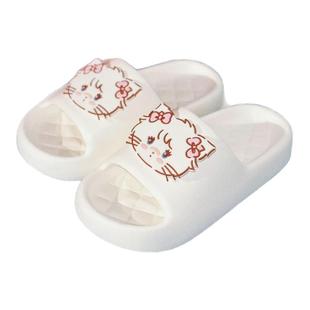 细细条 可爱卡通mikko联名拖鞋女夏居家防滑外穿eva软底菱格凉拖