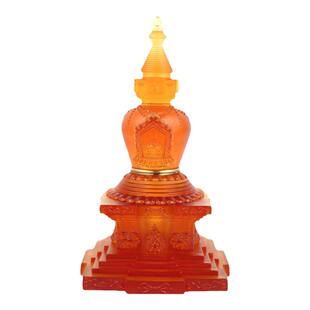 古法真琉璃舍利塔装藏密宗佛塔摆件陀罗尼阿育王塔家具供奉摆件