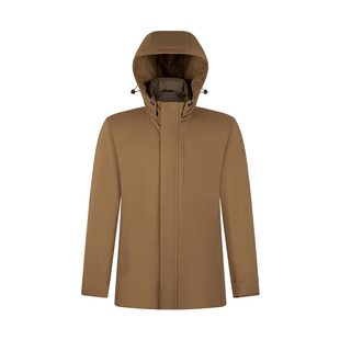 【RDS责任羽绒认证】柒牌可拆卸连帽羽绒服新款男士保暖舒适外套