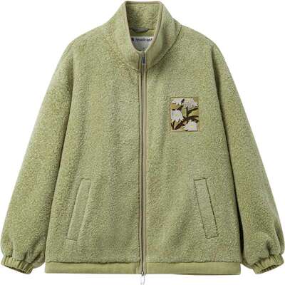 【播奥莱】播立领羊羔绒宽松短外套女冬季休闲简约上衣DDR4WD5187