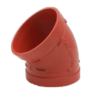 沟槽45度弯头22.5/11.25度卡箍式