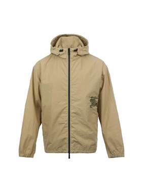 【自营】BURBERRY/博柏利男士SS25连帽运动休闲拉链夹克外套户外