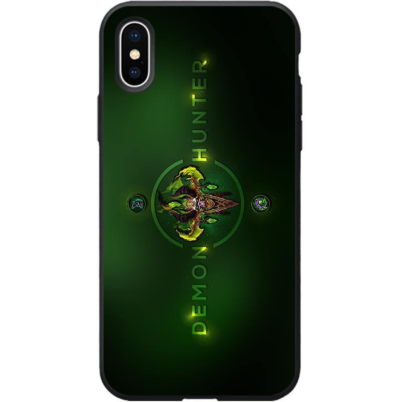 WOW恶魔猎手XS/XR魔兽世界iPhone16适用小米14/12/13苹果15promax手机壳7磨砂8P华为/荣耀OPPO安卓VIVO保护壳