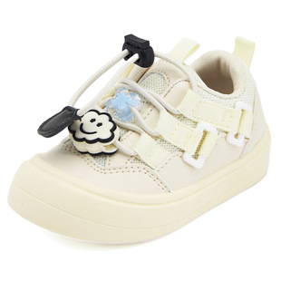 TOPSTAR女童鞋秋款2023新款白色幼儿园室内鞋滑板鞋男潮童运动鞋