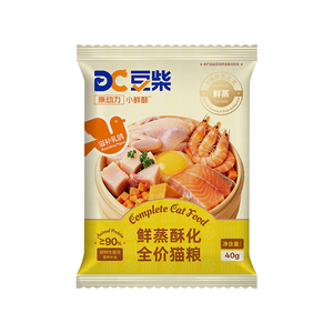 【新品尝鲜】豆柴鲜蒸猫粮试吃小鲜酥乳鸽全价幼猫成猫鲜肉
