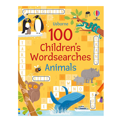 100个儿童填字游戏：动物