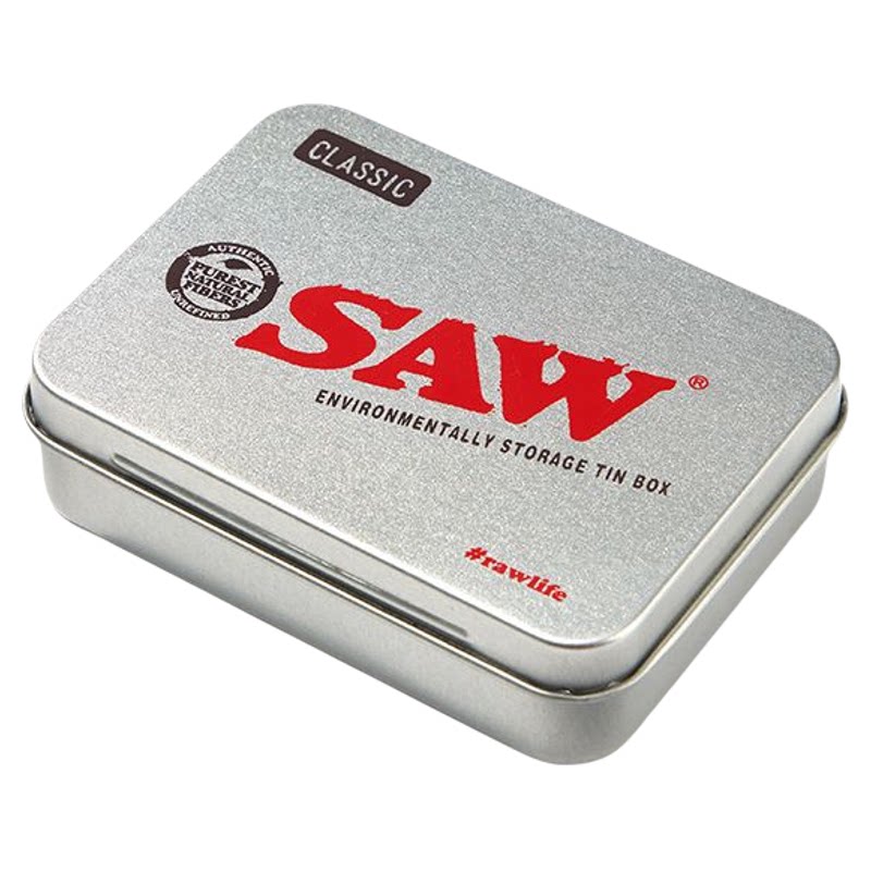 SAW烟盒装粗烟13/20支便携男士随身带个性包转铁质翻盖高级收纳盒