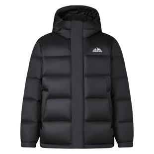 坦博尔冬季连帽款羽绒服男士短款户外保暖高充绒休闲百搭防风外套