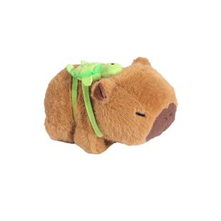 卡皮巴拉车载汽车内装饰品怀挡摆件水豚毛绒玩偶车搭子中控台公仔