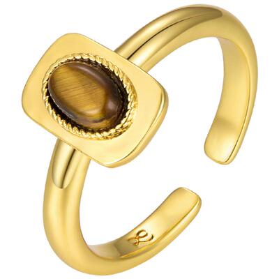 ZEGL设计师晨曦系列虎眼石戒指