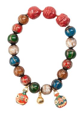 雍香灰琉璃三合手链本命年太岁化