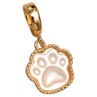 任意可掰扣吊坠DIY珍珠裸链素链可爱白蝶贝猫爪项坠小巧可拆单坠