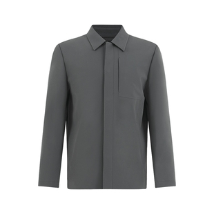 迪柯尼高端商务通勤男装不易皱干部款翻领夹克保暖中长款风衣外套