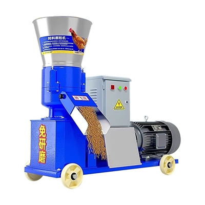 小型家用养殖饲料颗粒机 220v380v鸡鸭鹅牛羊猪兔玉米秸秆制粒机