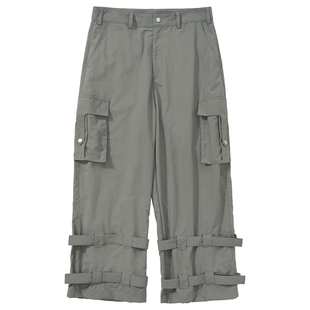 Mentmate 25AW 小众工装风裤脚束带设计休闲长裤男 大口袋休闲裤