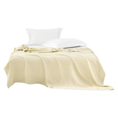 水星儿童纯棉毯子雪纺纱40S全棉四层纱布毯母婴A类抑菌干爽可水洗