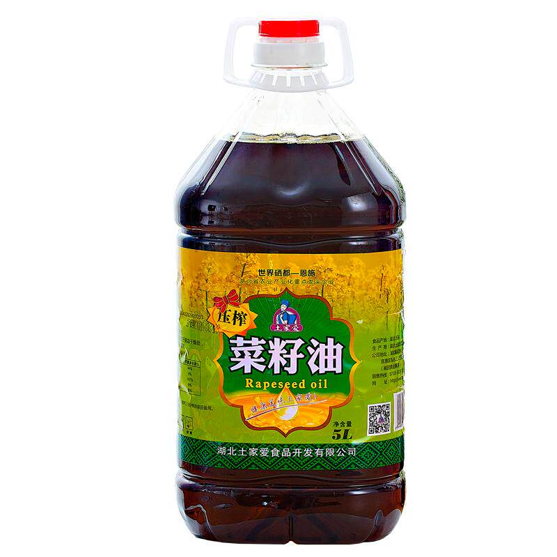 土家爱清香菜籽油物理餐饮大桶装