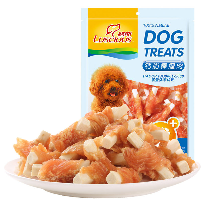 路斯钙奶棒缠肉宠物狗200g