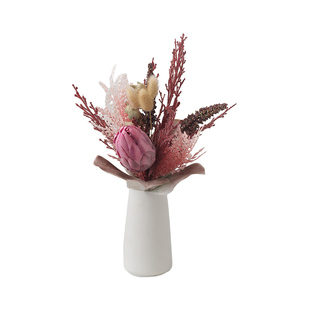 Ins风仿真麦穗干花花束客厅帝王花假花装饰摆件餐桌花高级感摆设