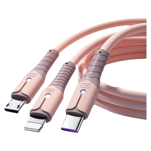 能适充电器一拖三充电线三合一数据线多功能手机多头通用型车载适用苹果华为安卓插头3快充三头套装多口usb冲