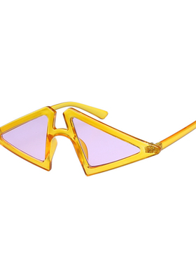 紫色蹦迪情侣美伢个性墨镜同款