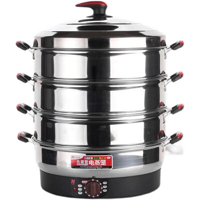 宏速蒸包子机不锈钢蒸菜锅插电40