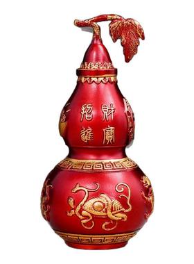 葫芦摆件黄铜五色四神兽开口黄铜空心客厅卧室店铺公司办公室装饰