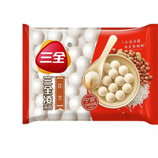 20包三全汤圆黑芝麻花生大黄米汤无馅小圆子元宵甜品商用批发