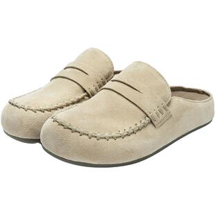 Jeep懒人一脚蹬女鞋轻便厚底勃肯鞋2026春夏百搭透气包头半拖鞋女