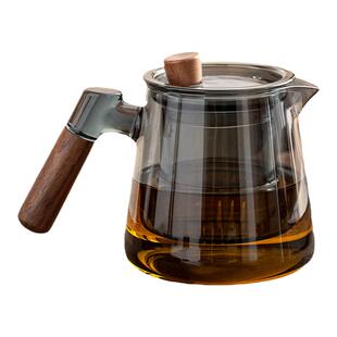 玻璃茶壶办公室家用茶具耐高温加厚高硼硅茶水分离泡茶器茶杯套装