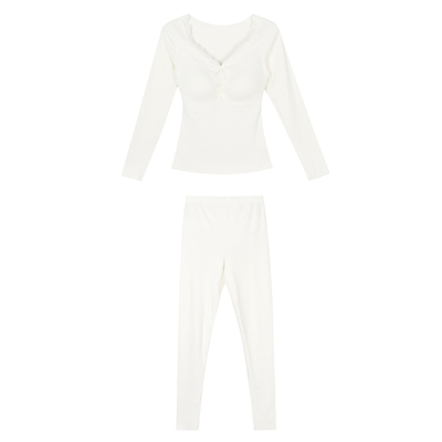 JoyceBra带胸垫保暖内衣套装秋衣