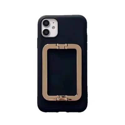 朴彩英同款金属方扣手机壳