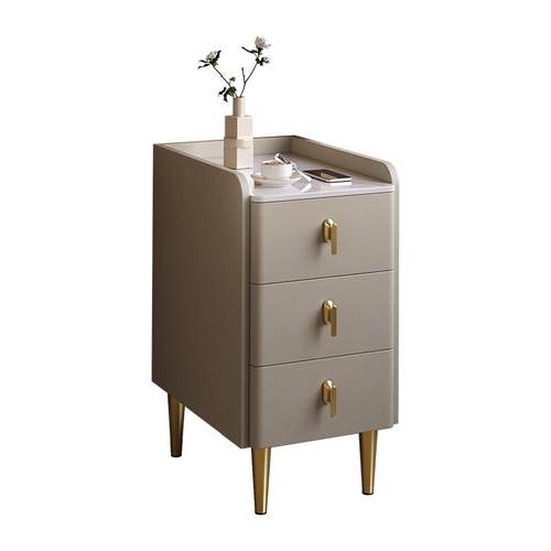 三梦极窄实木床头柜简约现代超窄小型床边柜轻奢高级感卧室小柜子