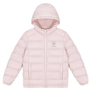 熊猫骆驼儿童羽绒服拉链户外大童面包服耐脏保暖外套女童鸭绒服厚