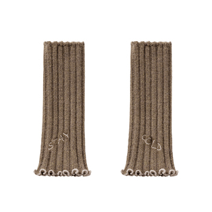 马登无指毛线手套加厚保暖露趾长款手臂袖套针织假袖子女士秋冬季