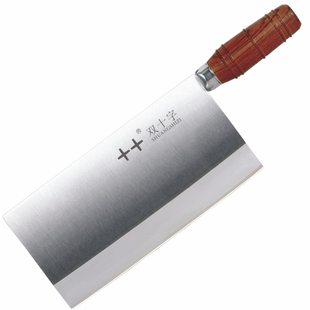 北京双十字厨师专用菜刀锻打复合钢中式菜刀厨片刀酒店厨房刀具