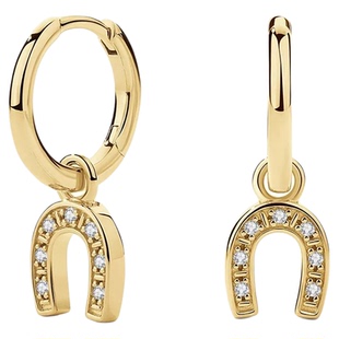 马年驭光前行系列马蹄铁耳环小众设计时尚轻奢高级感S925银针耳钉