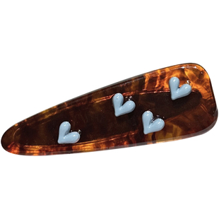 高级感蝴蝶结爱心发夹女碎发刘海对夹鸭嘴夹头发夹子侧边百搭发卡