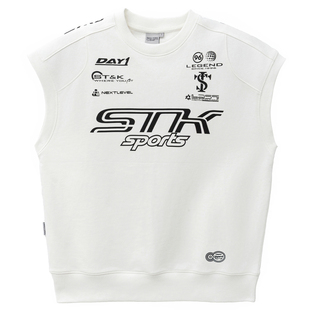 张欣尧同款 STK SmallTownKid方程式拼接坎肩背心F1赛车竞速马甲