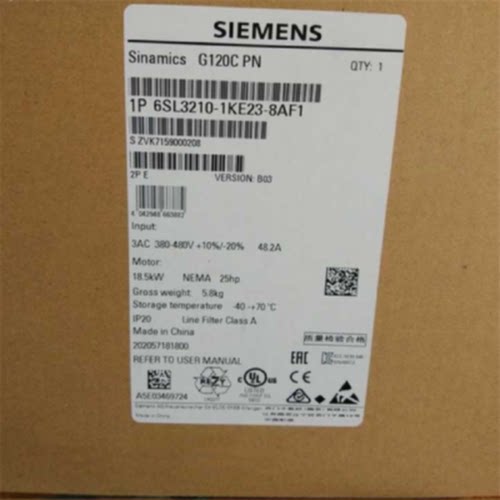 议价6SL3210-1KE23-8AF1西门子G120C 变频器 18.5KW 6SL32101KE23