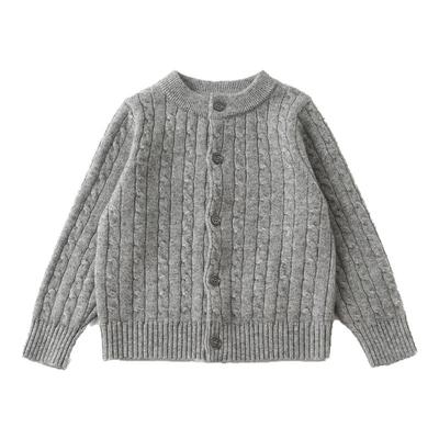秋冬女童开衫山羊绒针织衫宝宝上衣男童外套中小童儿童羊绒衫新款