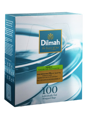 Dilmah迪尔玛香草味红茶茶包100片袋泡茶 斯里兰卡进口水果红茶包