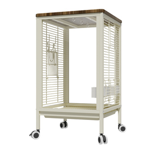 威毕鹦鹉鸟笼高透玻璃横丝虎皮玄凤牡丹家用豪华别墅专用繁殖笼子