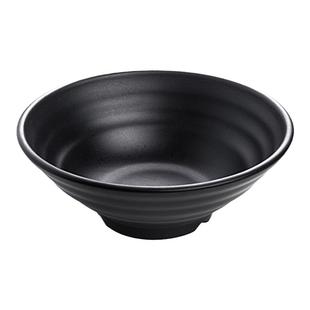 五毫美密胺餐具面碗商用拉面大碗黑色塑料米线碗麻辣烫面馆专用碗