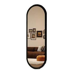 中古风全身镜壁挂式穿衣镜家用异形贴墙大镜子网红卧室挂墙试衣镜