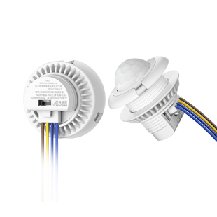 人体感应开关红外线220v自动灯光控智能延时暗装嵌模块探头传感器