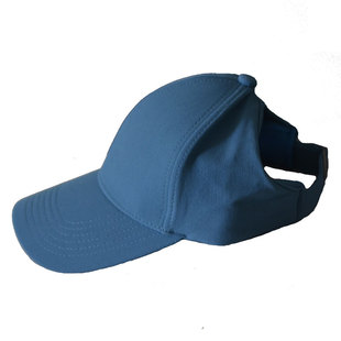 户外遮阳可扎高马尾空顶帽子女夏季跑步硬顶半空顶纯色鸭舌棒球帽