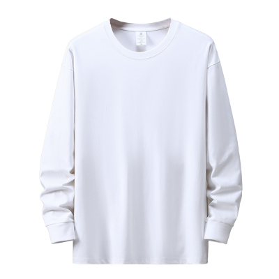 长袖t恤男重磅纯棉大码青年打底