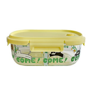 微波炉专用可加热便当盒家用玻璃饭盒冰箱保鲜盒学生上班族带饭盒